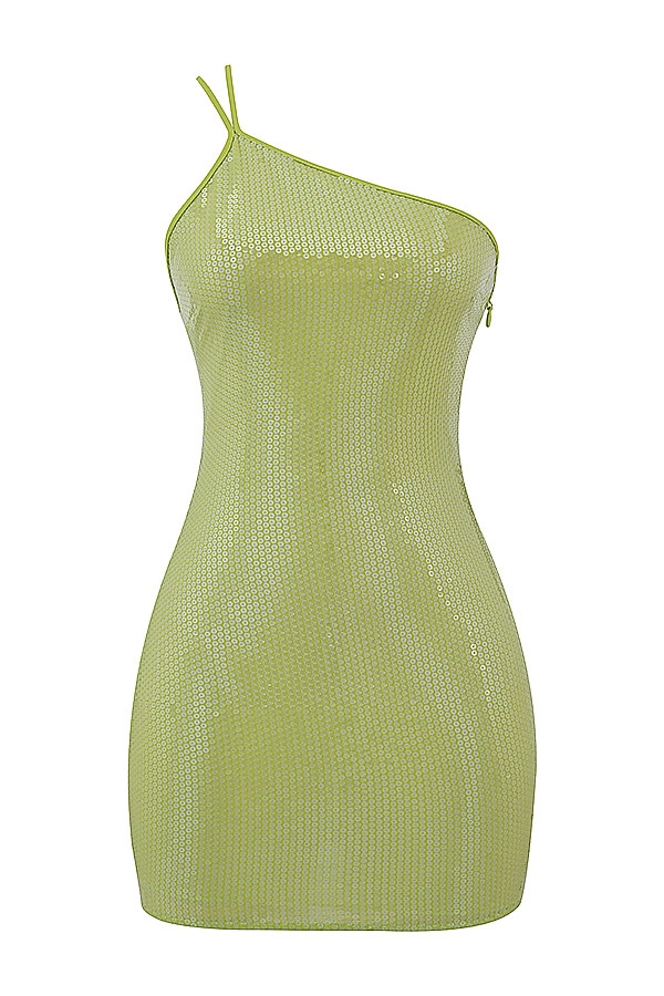 Mistress Rocks Lime Sequin Mini Dress - SALE — image 11