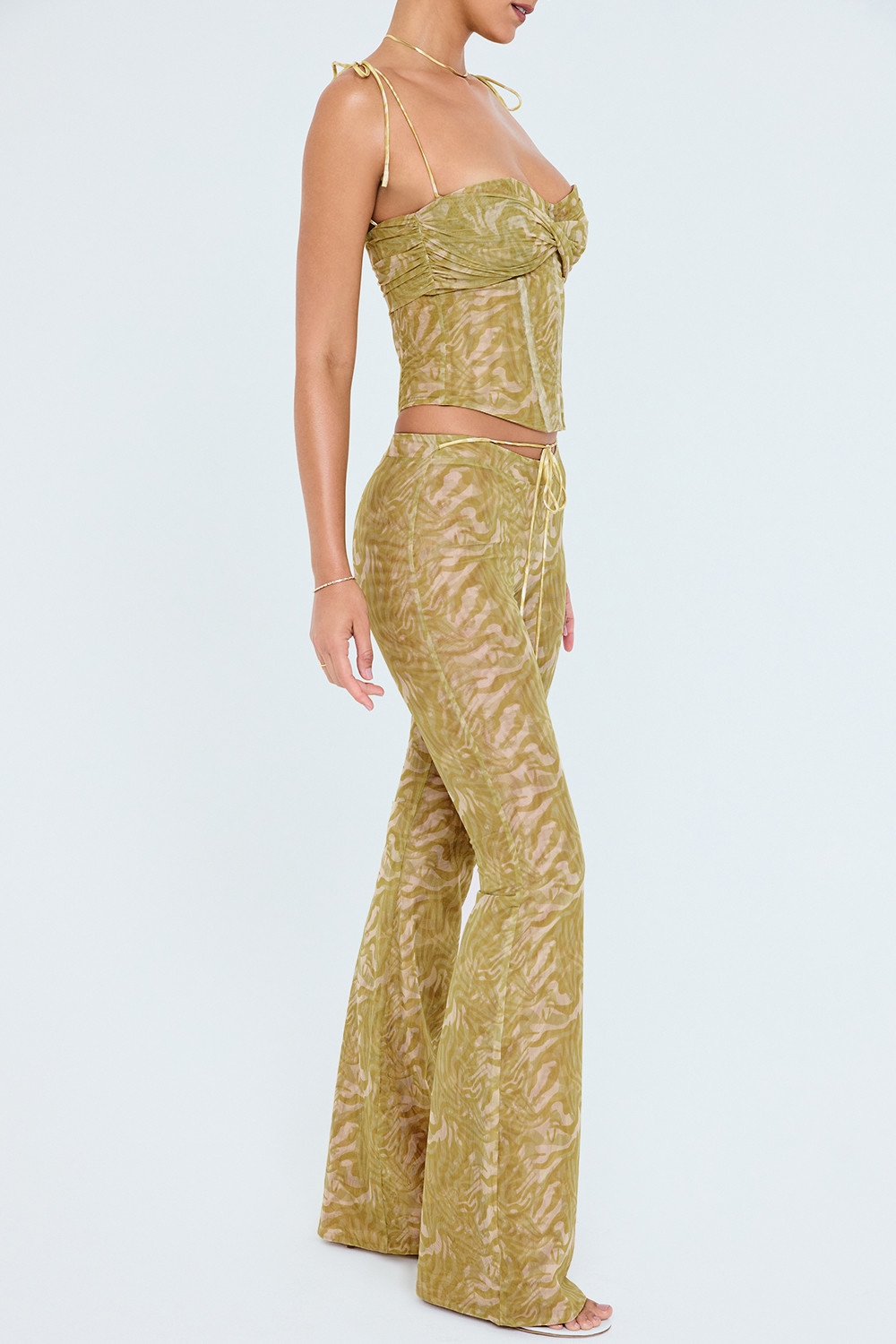 Mistress Rocks Olive Print Trousers - SALE — image 7