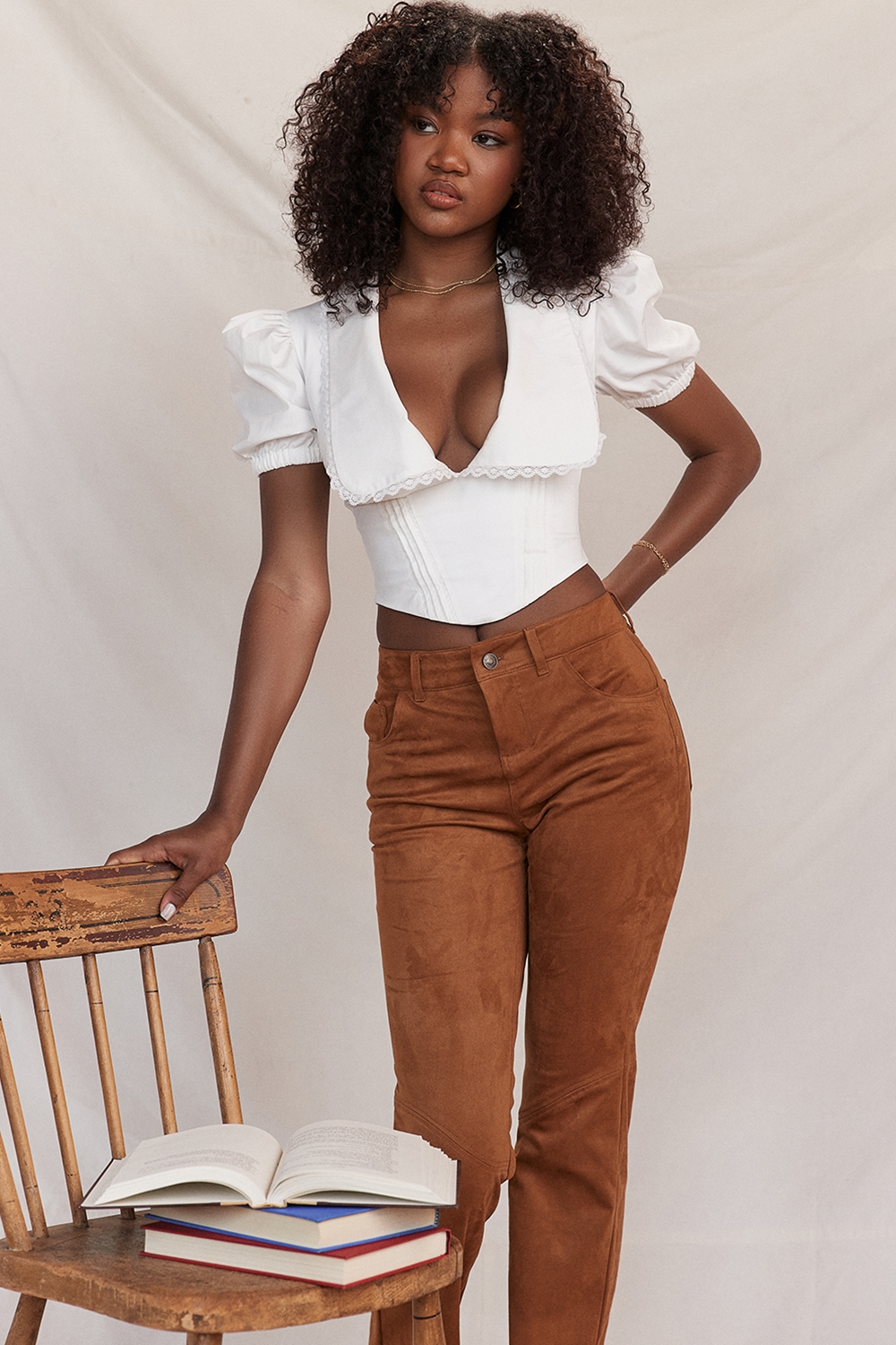 Augusta  White Pin Tuck Top — image 9