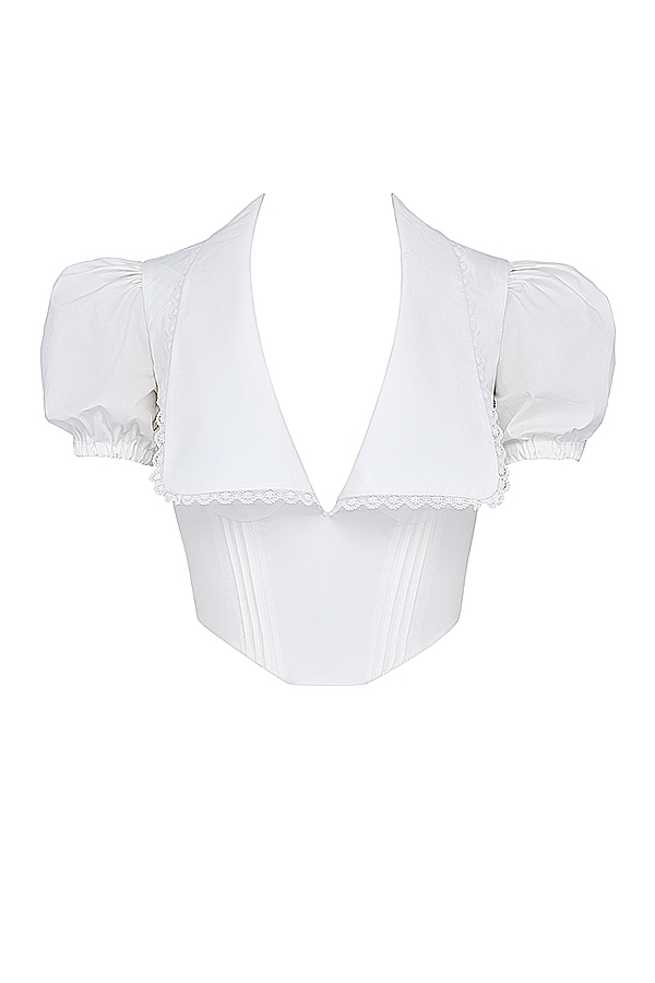Augusta  White Pin Tuck Top — image 14