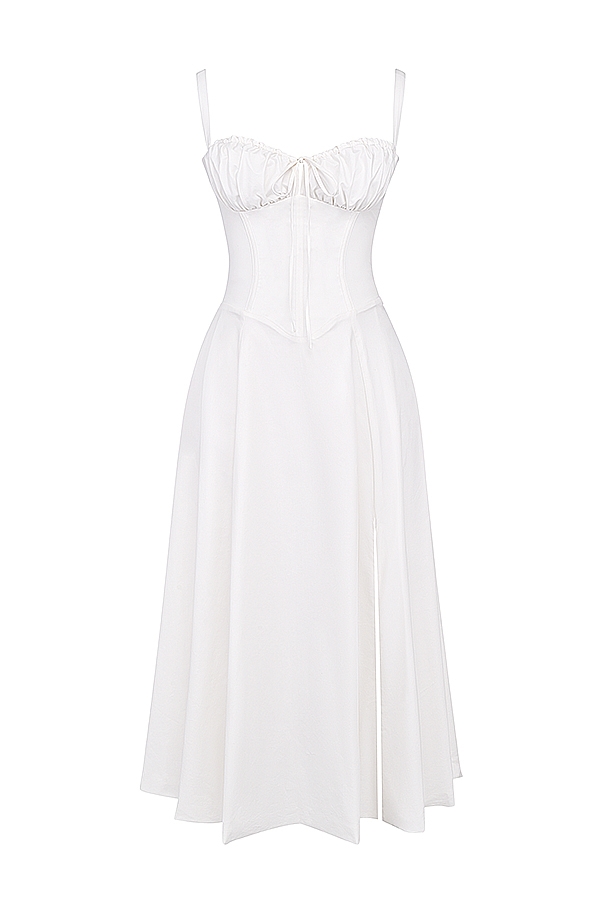 Carmen  White Bustier Sundress — image 17
