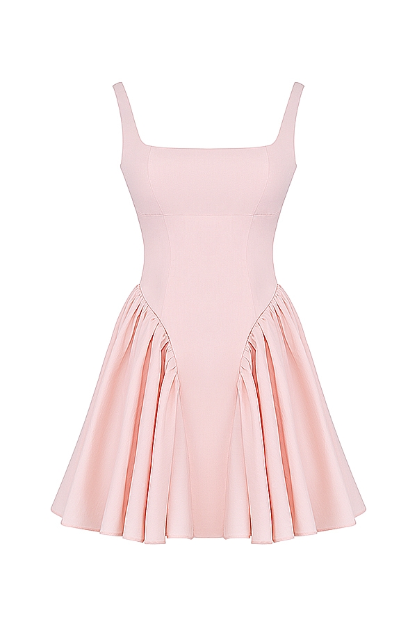 Florianne  Soft Peach Bow Mini Dress — image 14