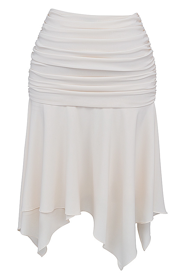 Mistress Rocks Ivory Layered Midi Skirt - SALE — image 13