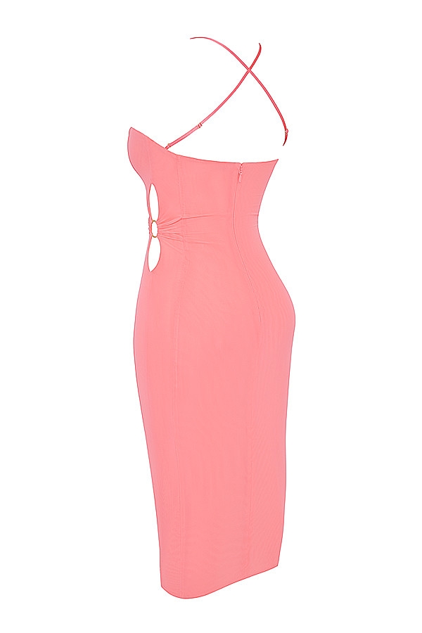 Mistress Rocks Coral Midi Dress - SALE — image 13