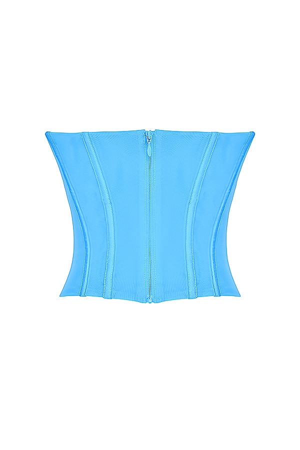Mistress Rocks Aqua Strapless Corset - SALE — image 13