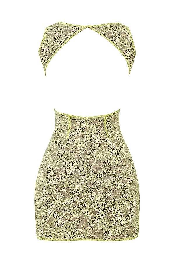 Mistress Rocks Limoncello Lace Cutout Mini Dress - SALE — image 14