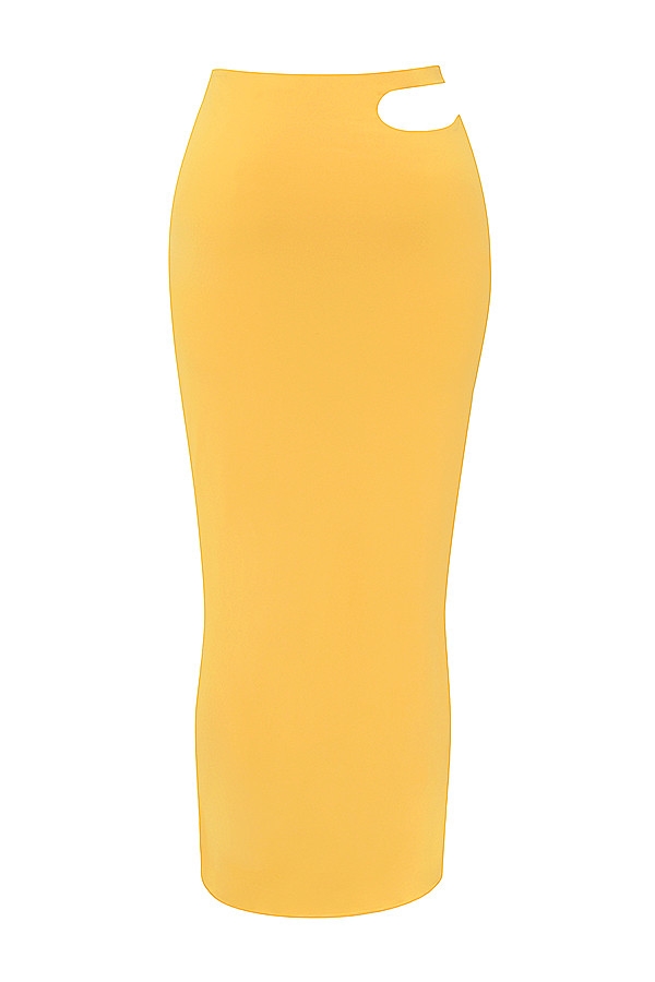Mistress Rocks Tangerine Cutout Maxi Skirt - SALE — image 11