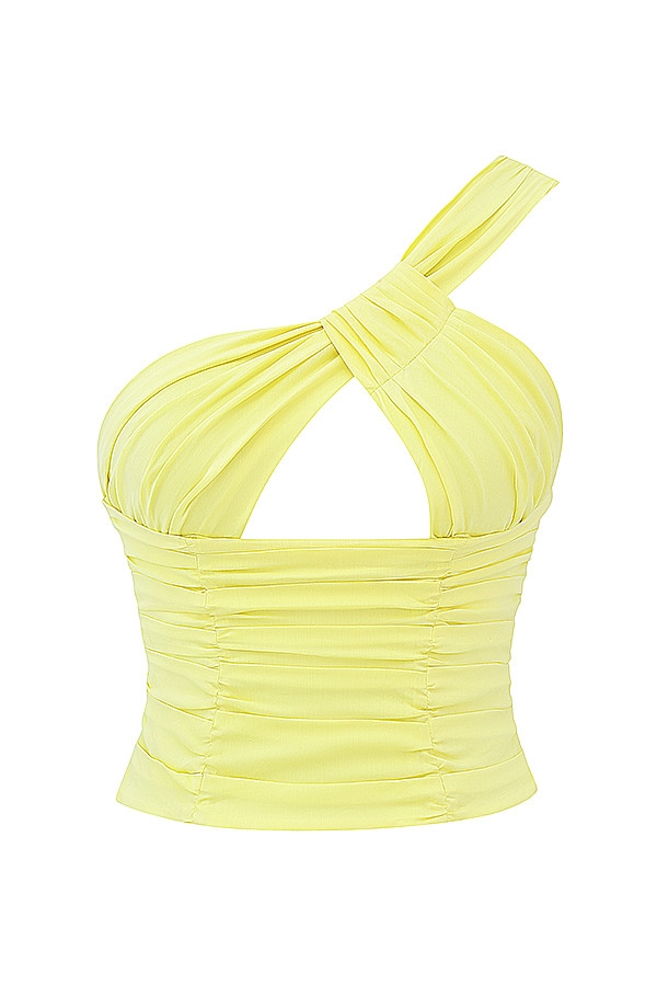 Mistress Rocks Limoncello One Shoulder Corset - SALE — image 8