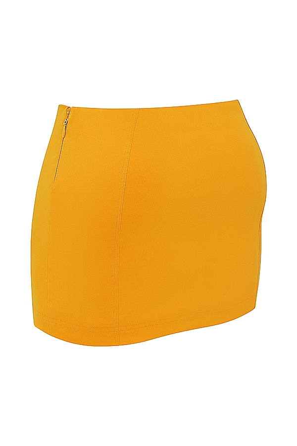 Nisha  Tangerine Sculpting Mini Skirt — image 11