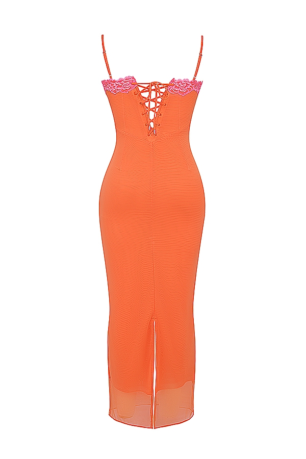 Aiza  Flame Orange Maxi Dress — image 19
