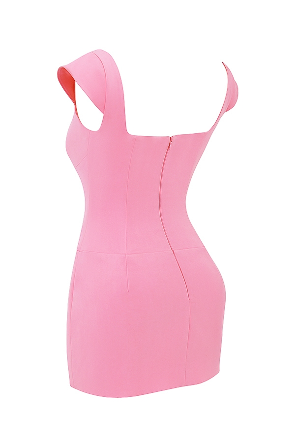 Leonida  French Pink Corset Mini Dress — image 12