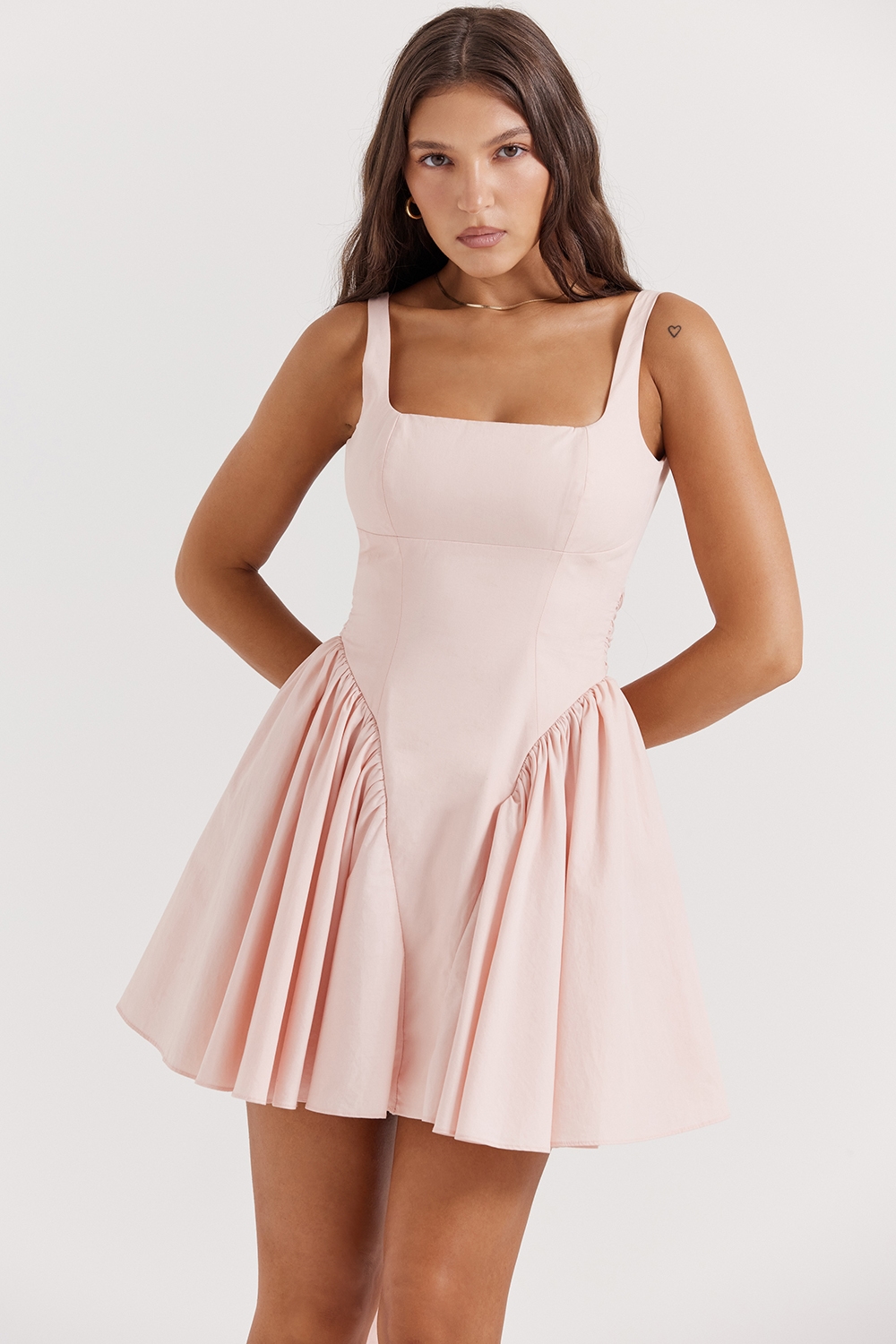 Florianne  Soft Peach Bow Mini Dress — image 6