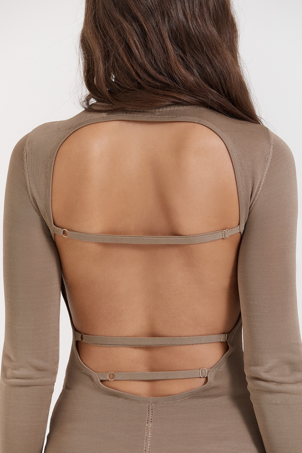 Roberta  Tan Knit Midi Dress — image 11