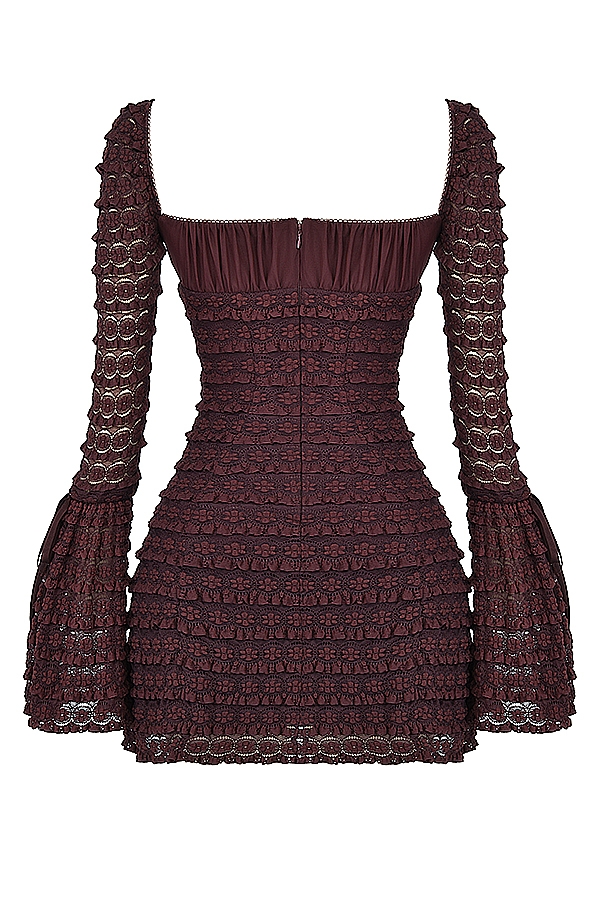 Marisa  Espresso Lace Dress — image 20