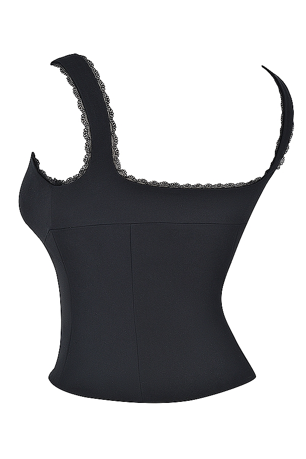 Noura  Black Lace Trim Top — image 15