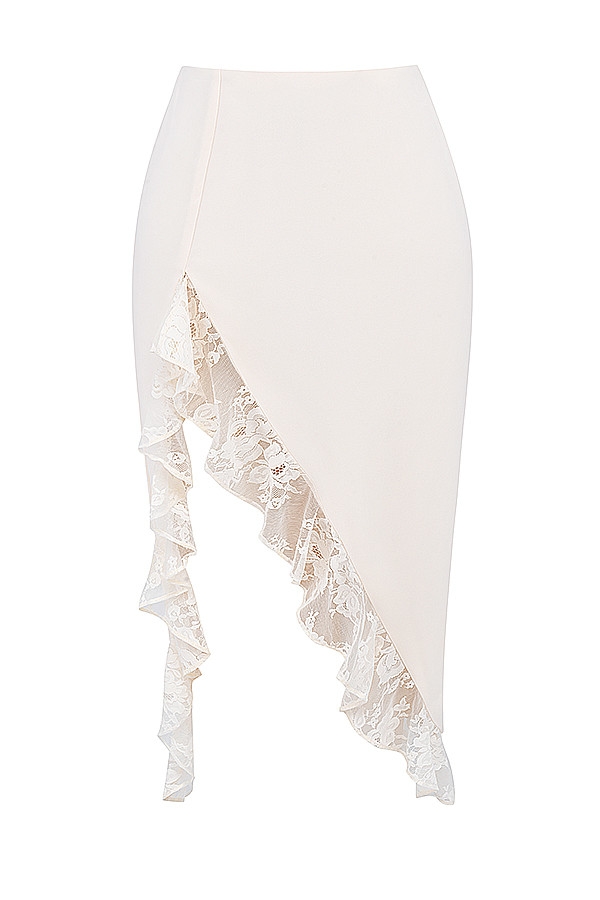 Mistress Rocks Vanilla Ruffle Maxi Skirt - SALE — image 12