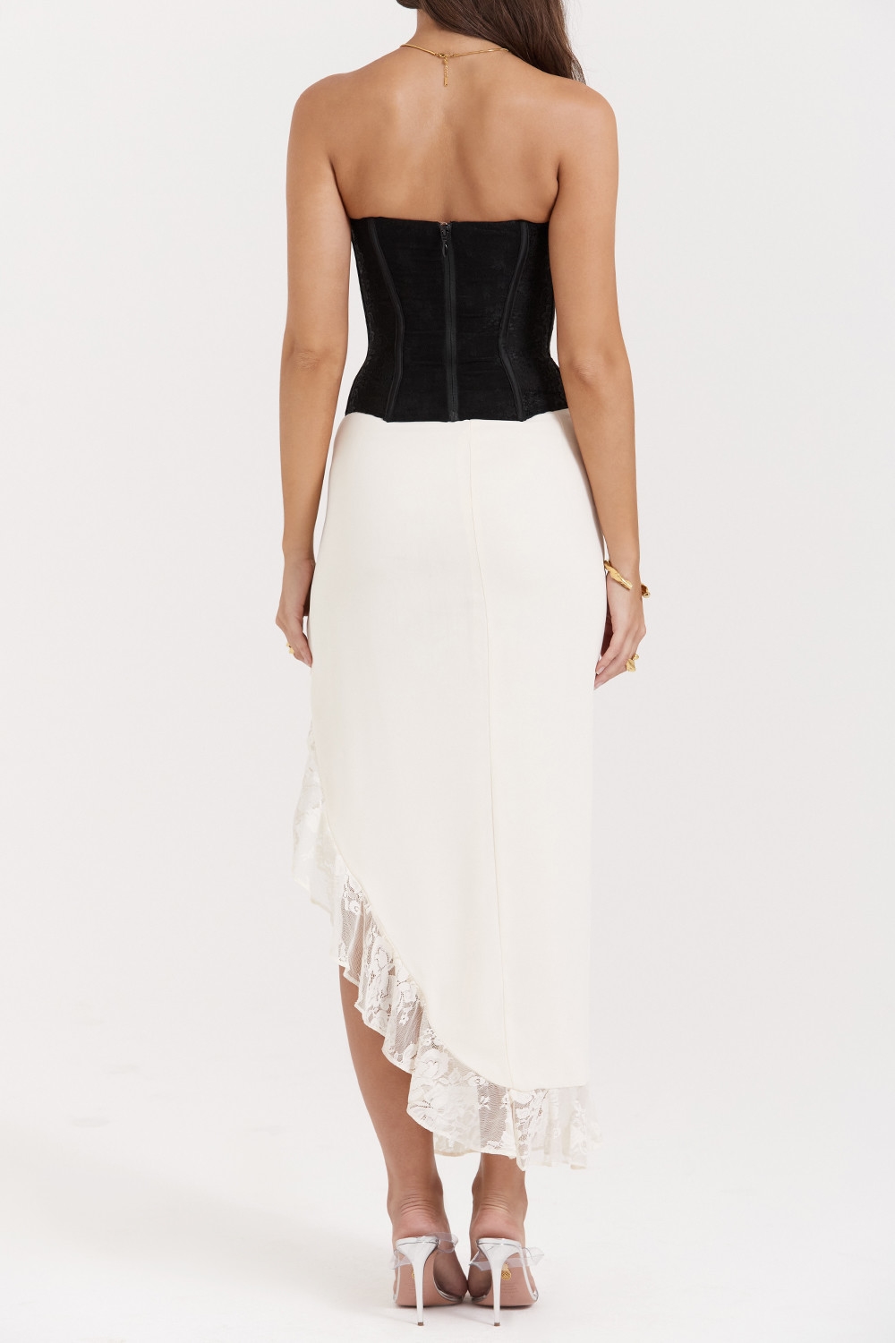 Mistress Rocks Vanilla Ruffle Maxi Skirt - SALE — image 9
