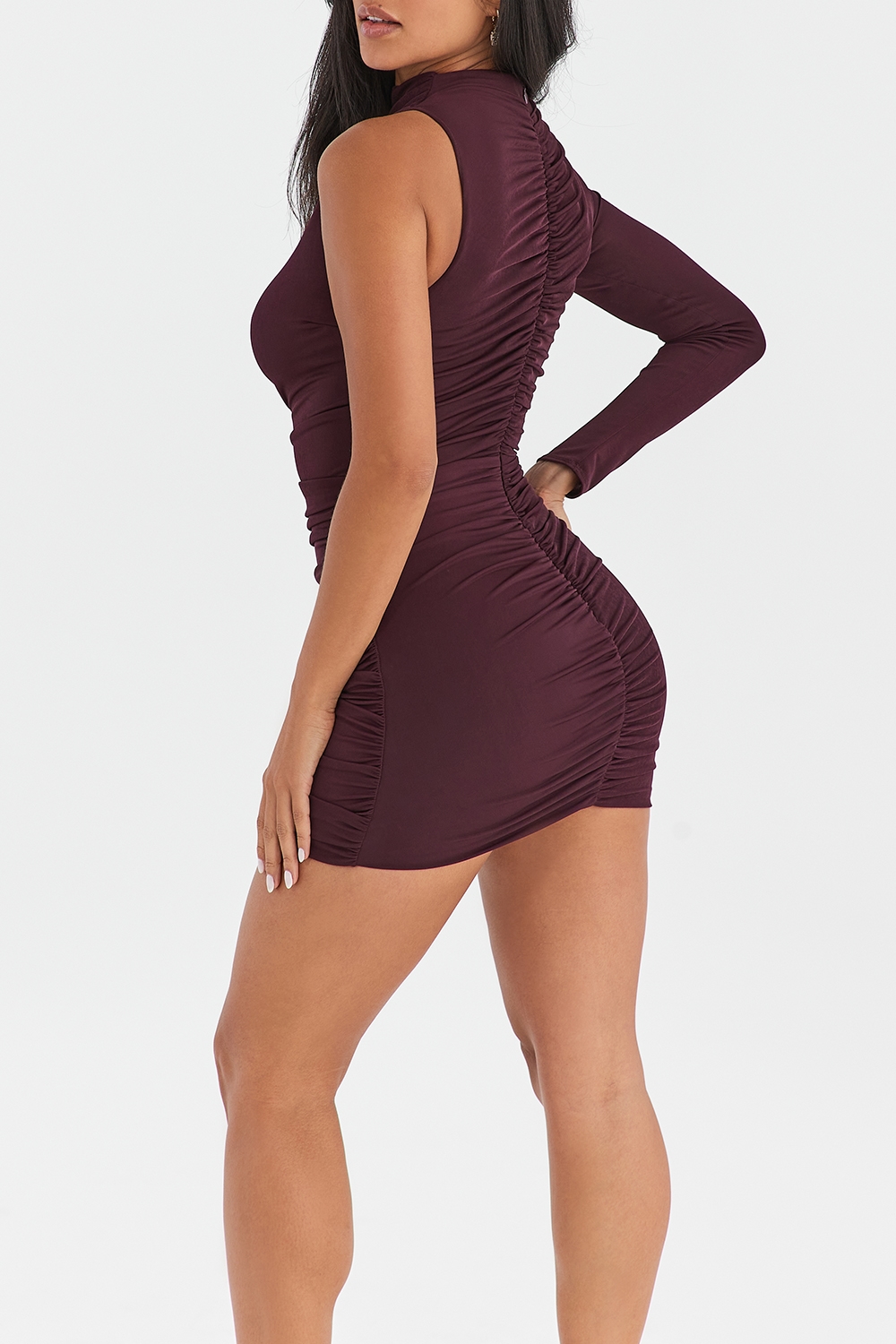 Mistress Rocks Wine Cutout Mini Dress - SALE — image 8