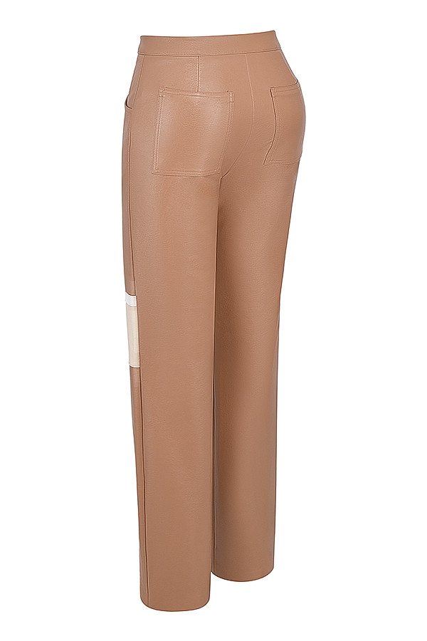 Mistress Rocks Nutmeg Vegan Leather Trousers - SALE — image 13