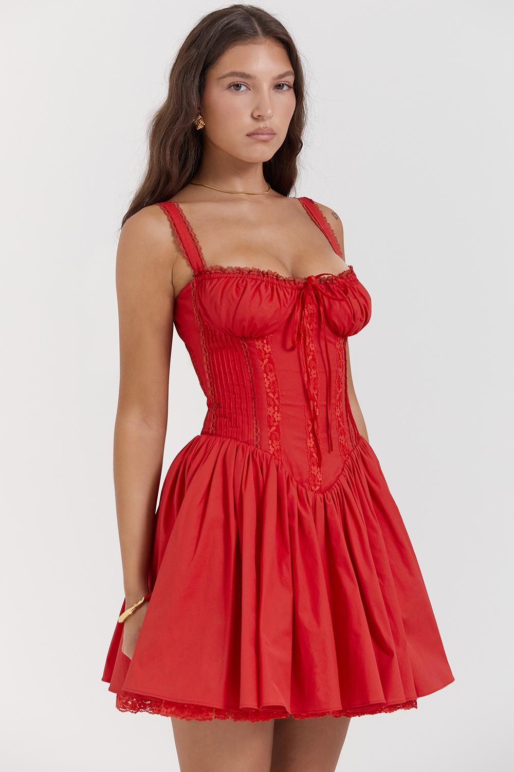 Pietra  Cherry Corset Mini Dress — image 9