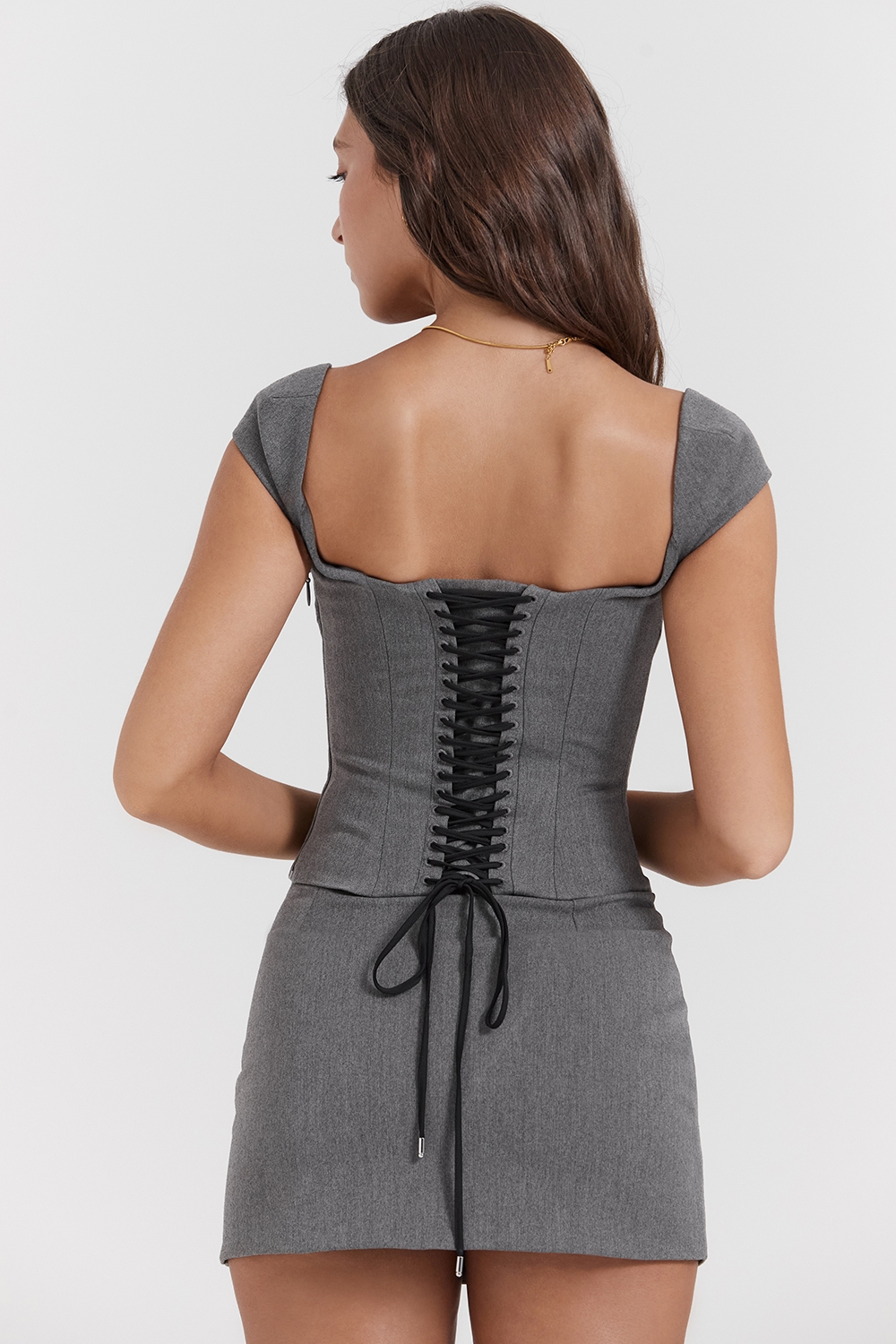 Jessamine  Grey A-Line Mini Skirt — image 8