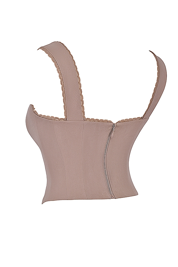 Robyn  Mushroom Lace Trim Corset — image 13