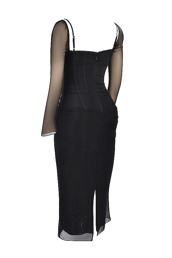 Katarina  Black Maxi Dress — image 10